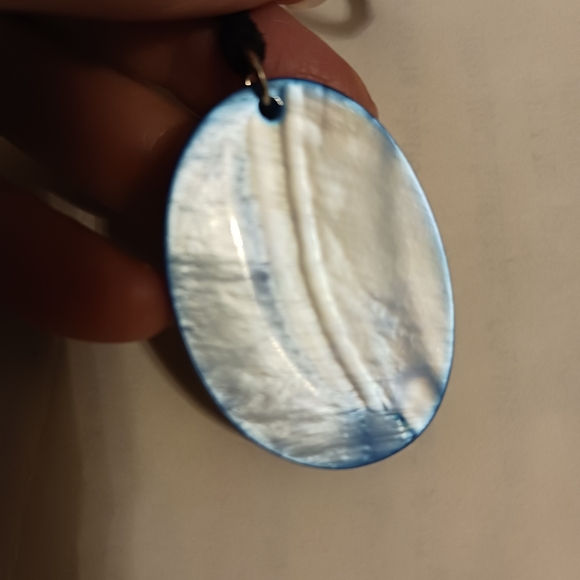 Set 2 - Blue Shell Bracelet & Blue Seahorse Necklace - Picture 7 of 13